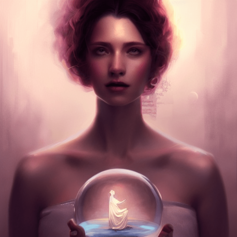 Woman with Crystal